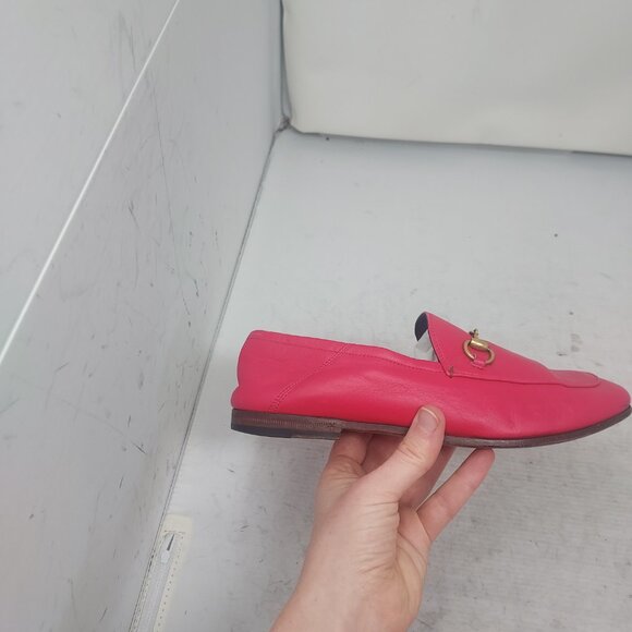Gucci Brixton Pink Horsebit Collapsible Loafer Shoe - Picture 8 of 13